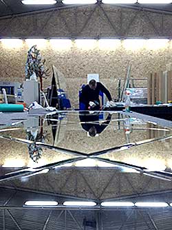 обработка и резка зеркал в московской зеркальной мастерской, фото